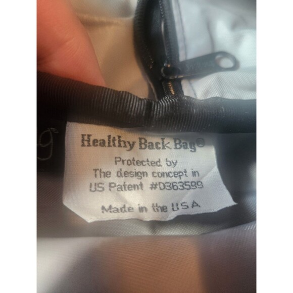 Ameribag Healthy Back Bag Black Leather Classic Sling Shoulder Backpack - Picture 14 of 15